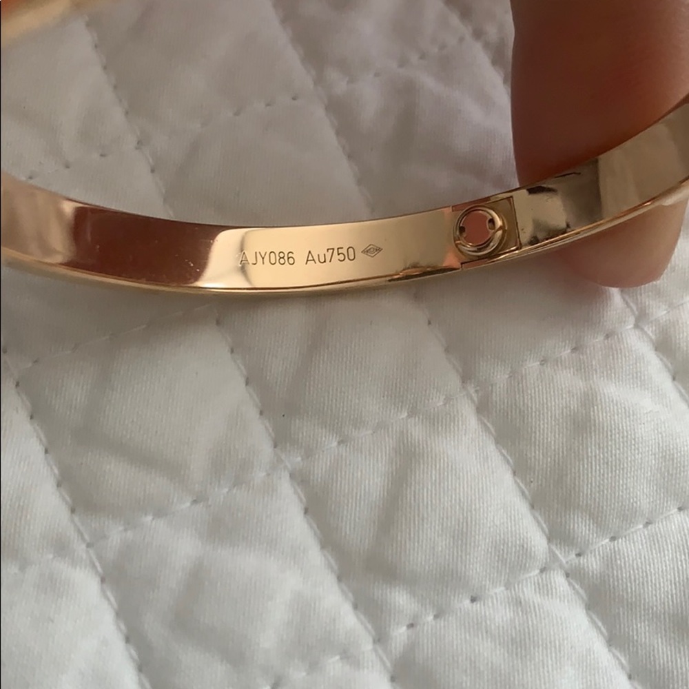 Cartier 18K Rose Gold love bracelet - Picture 4 of 5